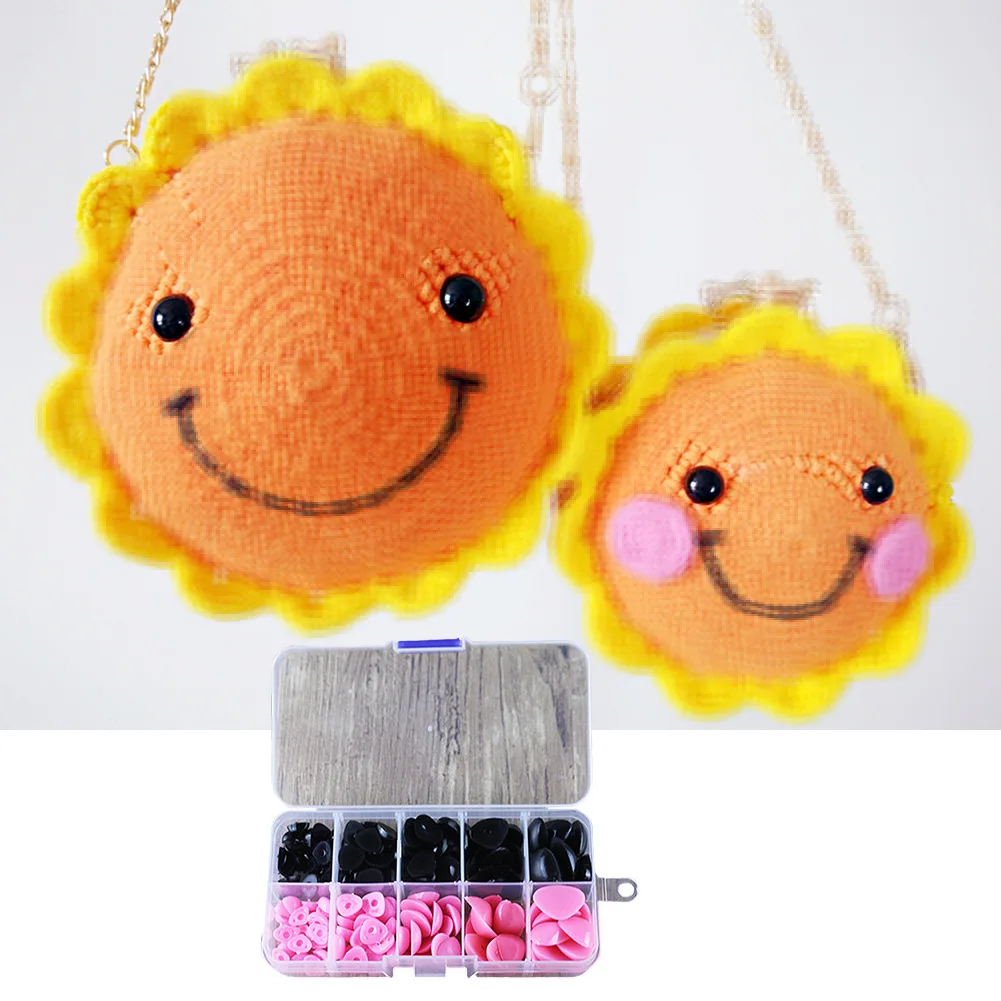 150 шт DIY амигуруми, Детские кнопки, прочный пластик, безопасная кукла, нос, кукла, плоские глаза, игрушки, аксессуары, мини-ремесла, треугольник