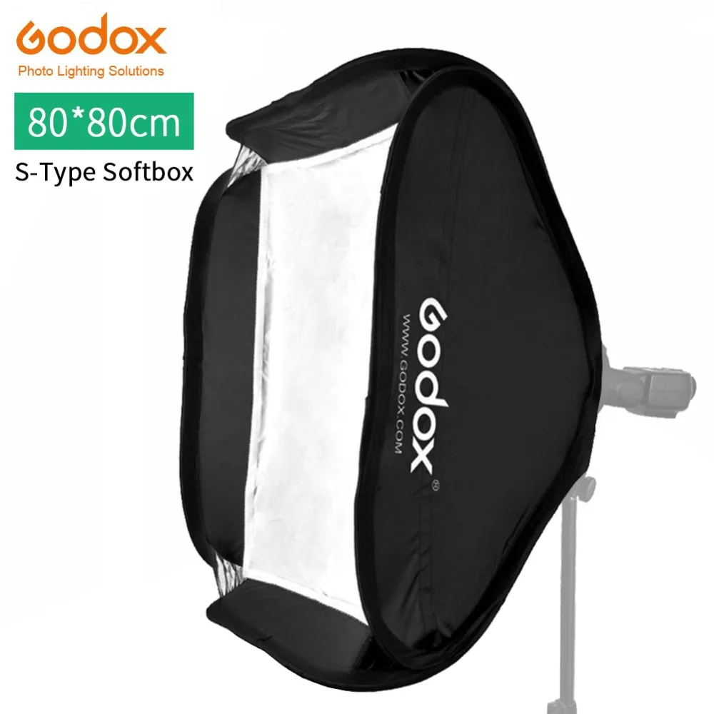 Софтбокс Godox 80x80 см отражатель рассеивателя для вспышки Speedlite профессиональная