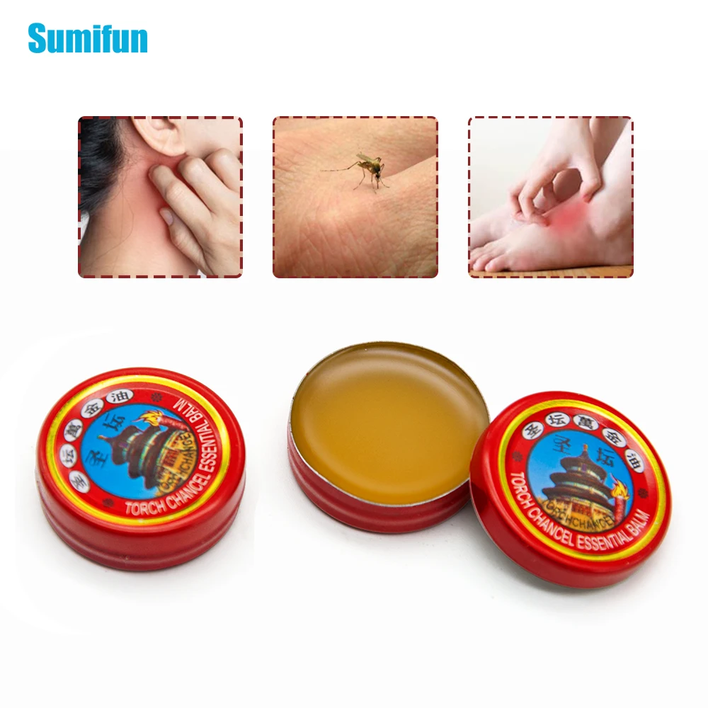 

Sumifun 1/5/10pcs Essential Oil Red Tiger Balm For Cold Headache Stomachache Dizziness Cream Pain Relief Ointment