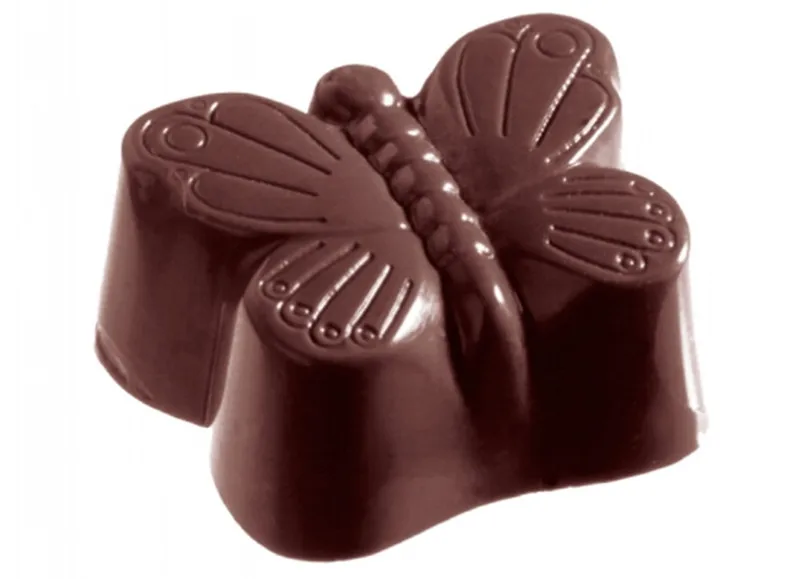 21 полость в форме бабочки жесткая фотоформа для торта|polycarbonate chocolate moulds|polycarbonate