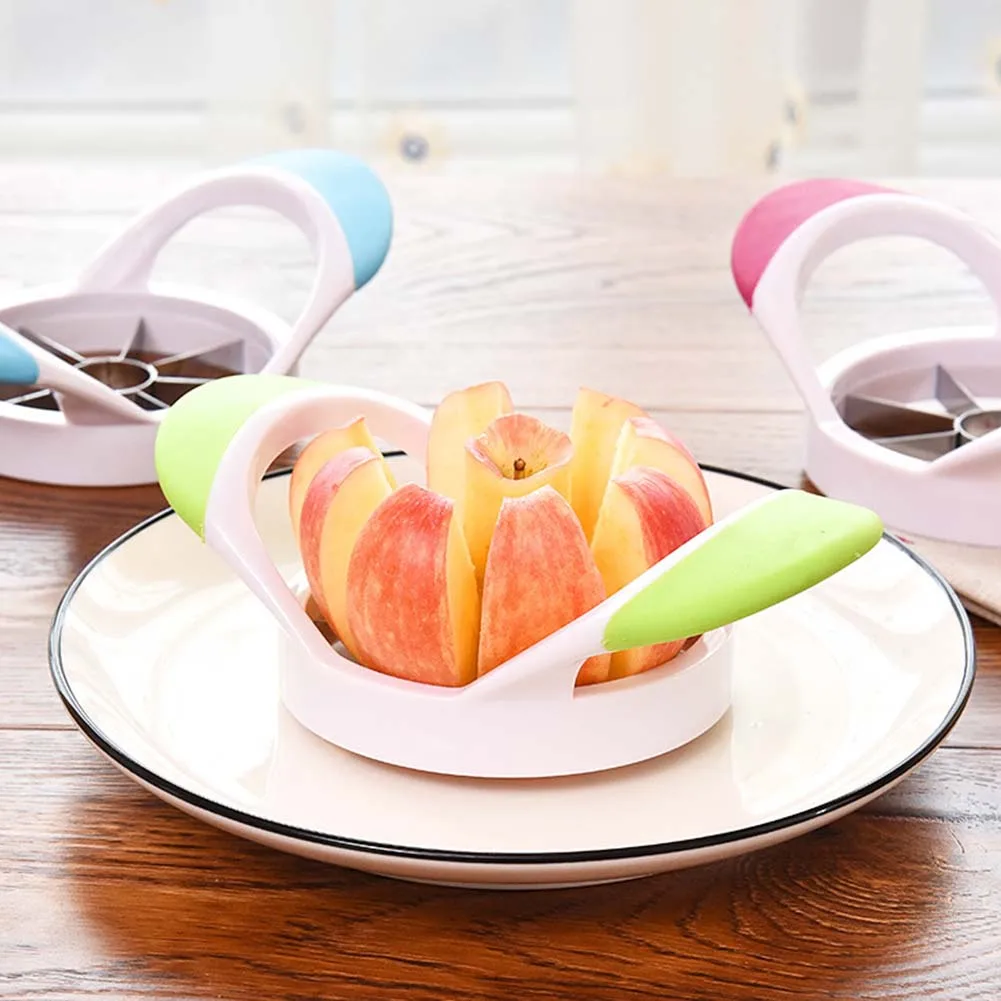 Творческий нержавеющая сталь Apple Slicer Овощечистка Corer делитель резак Wedger