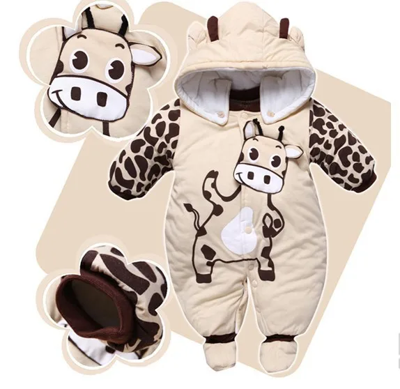 Winter Baby Rompers Boy Girl Hat Jumpsuit Shoes Sets Down Coat Clothes Layette Kids Suit Newborn Overalls Clothing Parkas |
