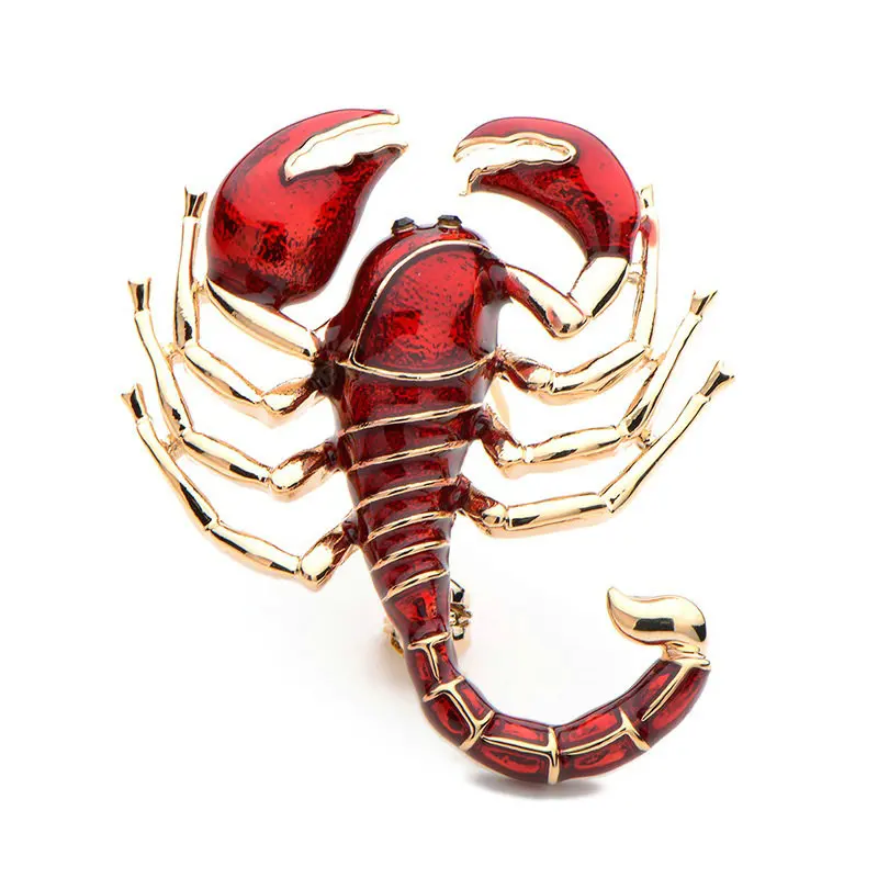 Red And Purple Enamel Scorpion For Women Men Alloy Animal Party Weddings Banquet Brooch Gifts | Brooches