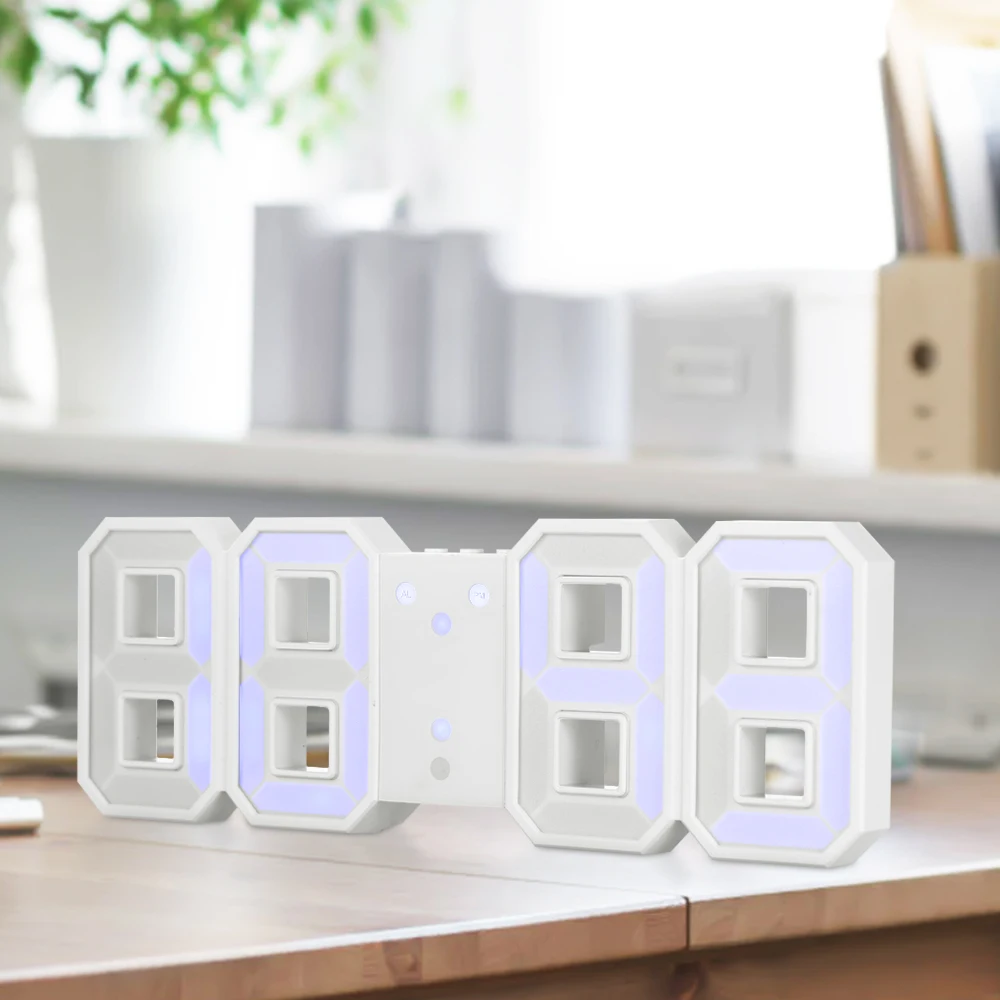 Цифровой светодиодный Будильник USB 12H/24H дисплей настенные часы