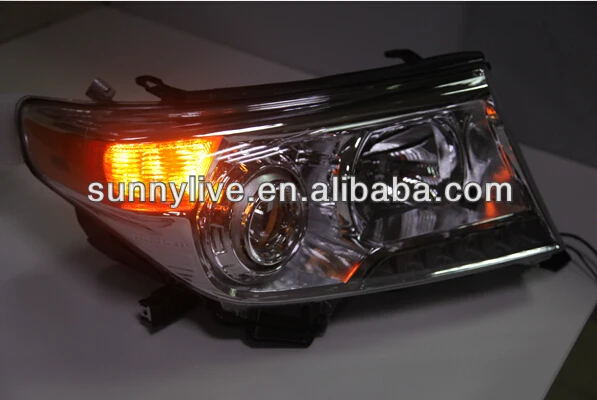 2008 2013 год для Land Cruiser LC200 FJ200 светодиодный налобный фонарь Chrome корпус oem|lamp housing|led
