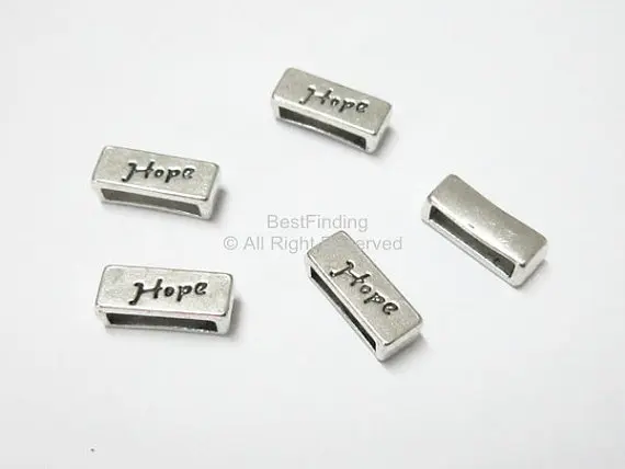 

Надпись Hope slider bar для плоского кожаного шнура 10x2 мм плоская фурнитура для кожи-FF60