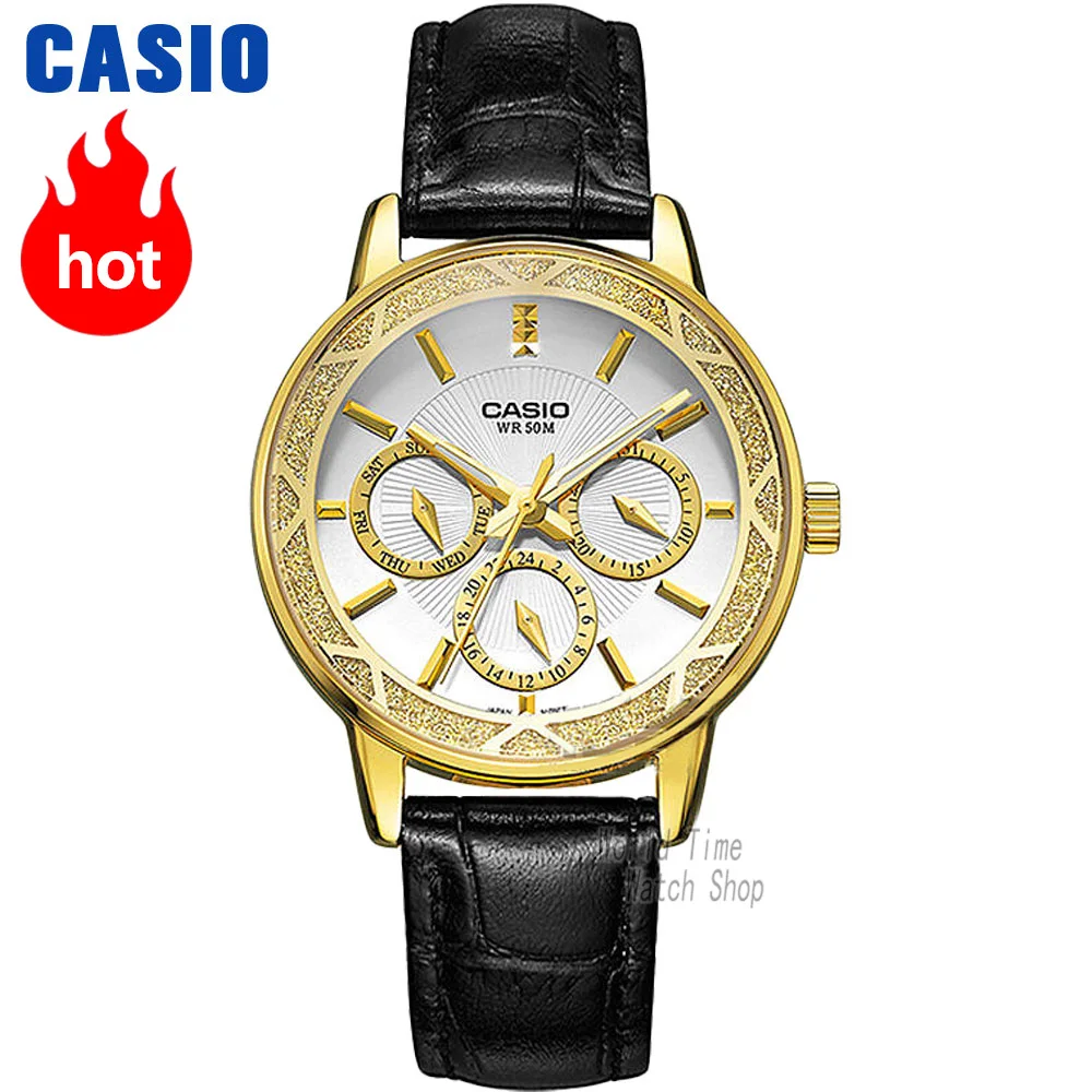 Casio смотреть женские часы лучший бренд класса люкс 50м Водонепроницаемый