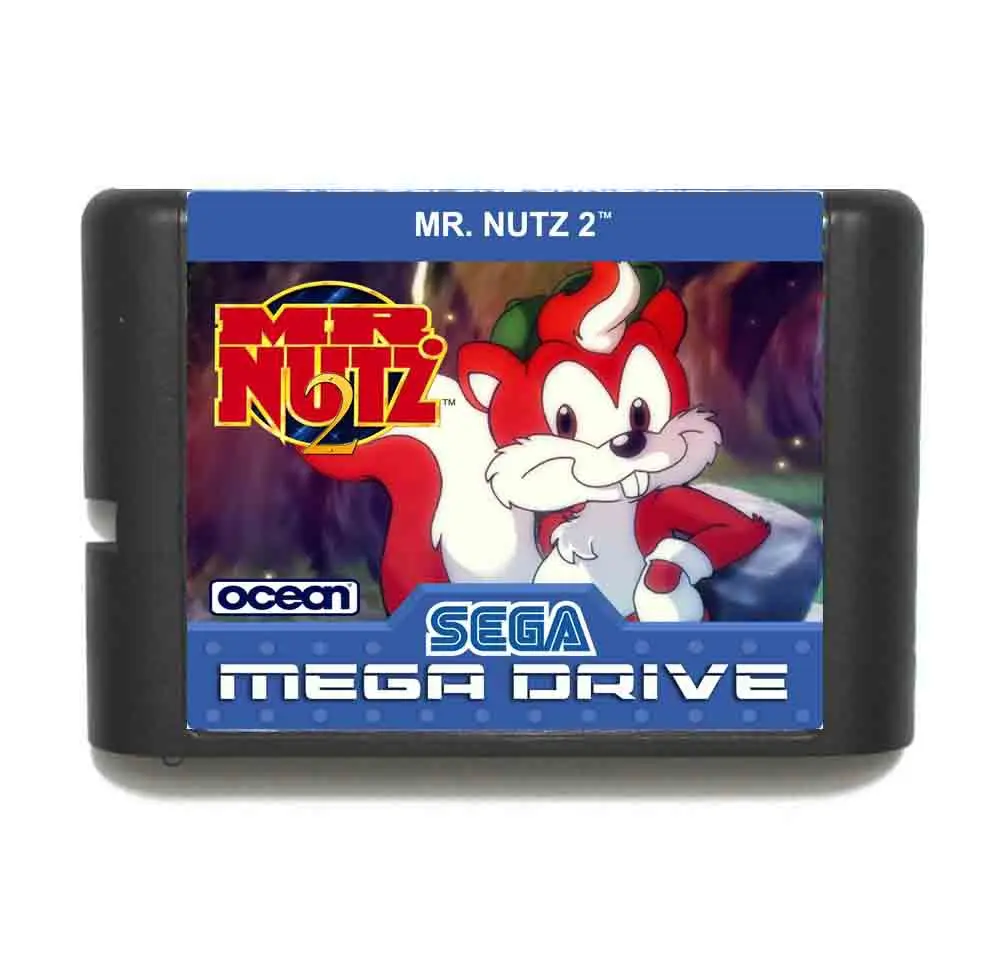 Mr Nutz 2 16 бит MD карточная игра для Sega игры Mega Drive Genesis|mr nutz 2|16 bitmd game |