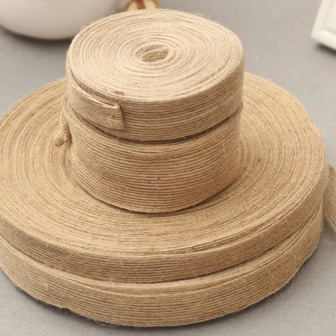 Хороший 5 м/10 м натуральный винтажный джутовый DIY деревенский свадебный пояс на