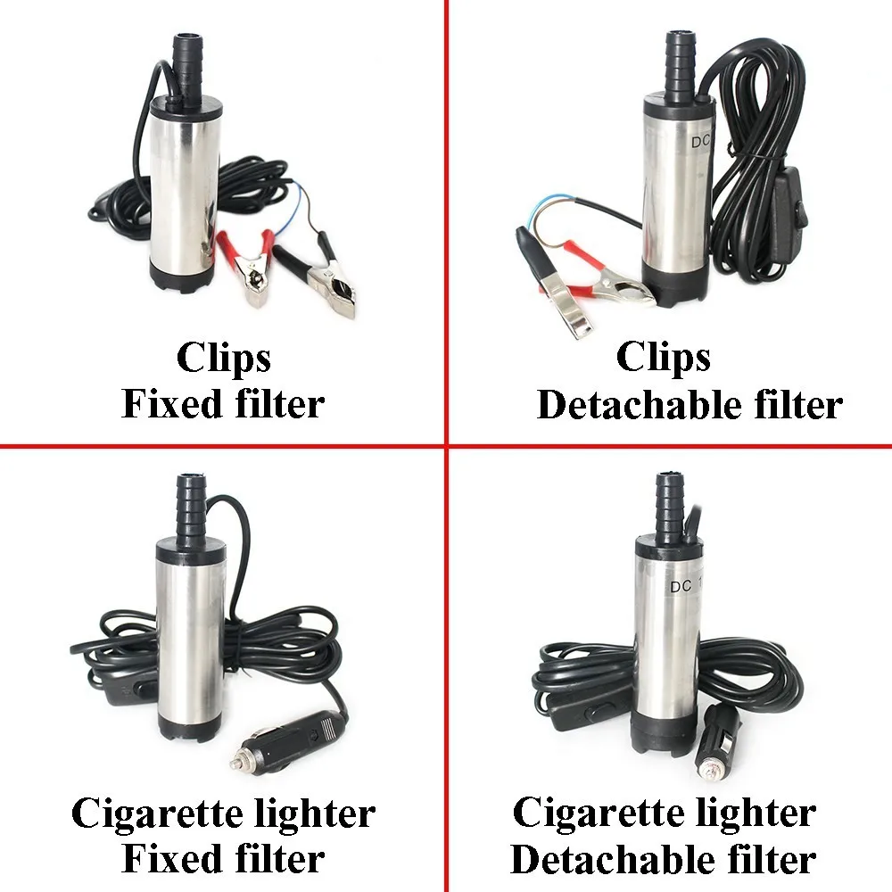 12L/min 12V 24V DC Electric Submersible Pump For Pumping Diesel Oil Water Fuel Transfer Suction 12 24 V Volt|electric submersible pump|pump