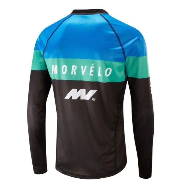 2018 Мужская футболка с длинным рукавом Morvelo MTB для мотокросса DH MX Джерси езды на