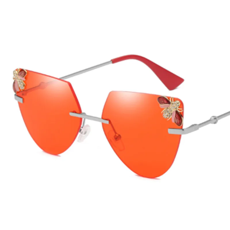 HBK Pilot Солнцезащитные очки без оправы Modis солнцезащитные Oculos винтажные женские