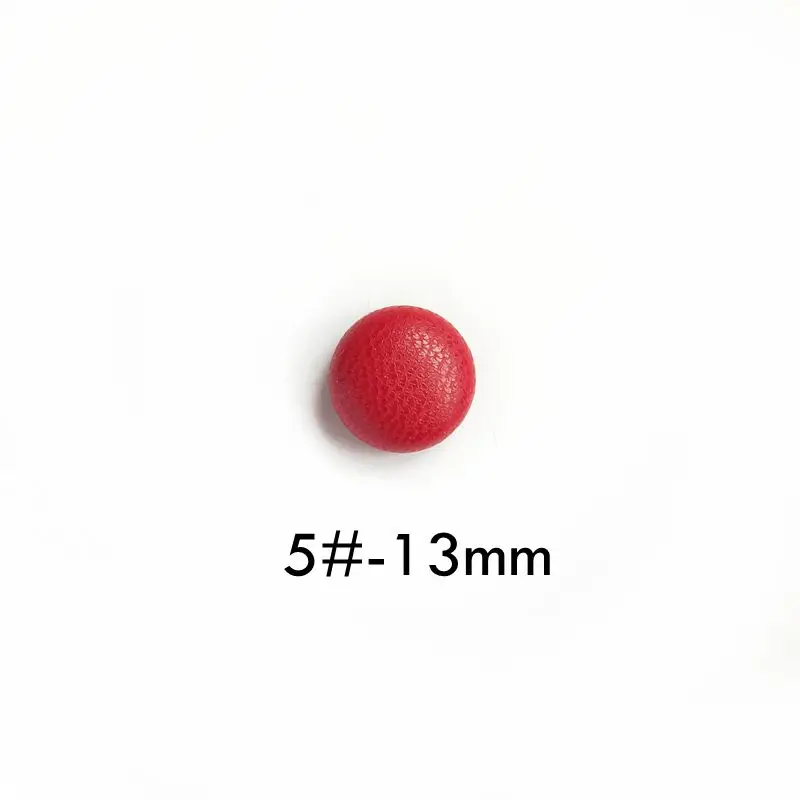 13mm-5 10mm 13mm Faux leather round cloth buckle DIY button jewelry material homemade bean earrings accessories a pack of 10 - Цвет: 13mm-5