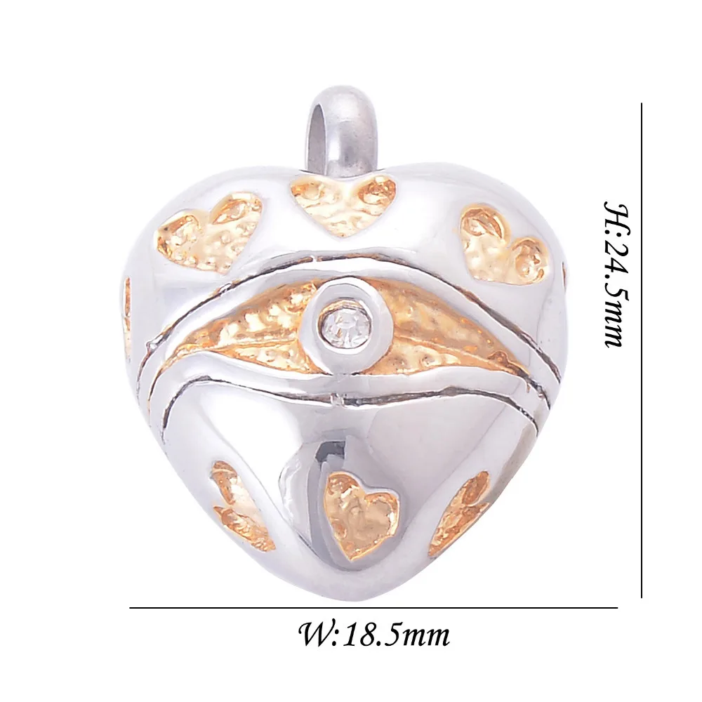 Ожерелье сувенир с кулоном кошачий глаз и сердца из нержавеющей стали для