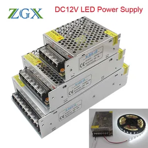 DC12V Питание Светодиодный драйвер Трансформатор 1.25A 2A 3A 5A 6.5A 10A 15A 20A 25A 30A 33A адаптер переключатель для светодиодный полосы лампы светильники