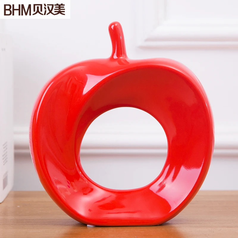 Керамические apple home decor ремесел украшения комнаты керамические милые фарфоровые