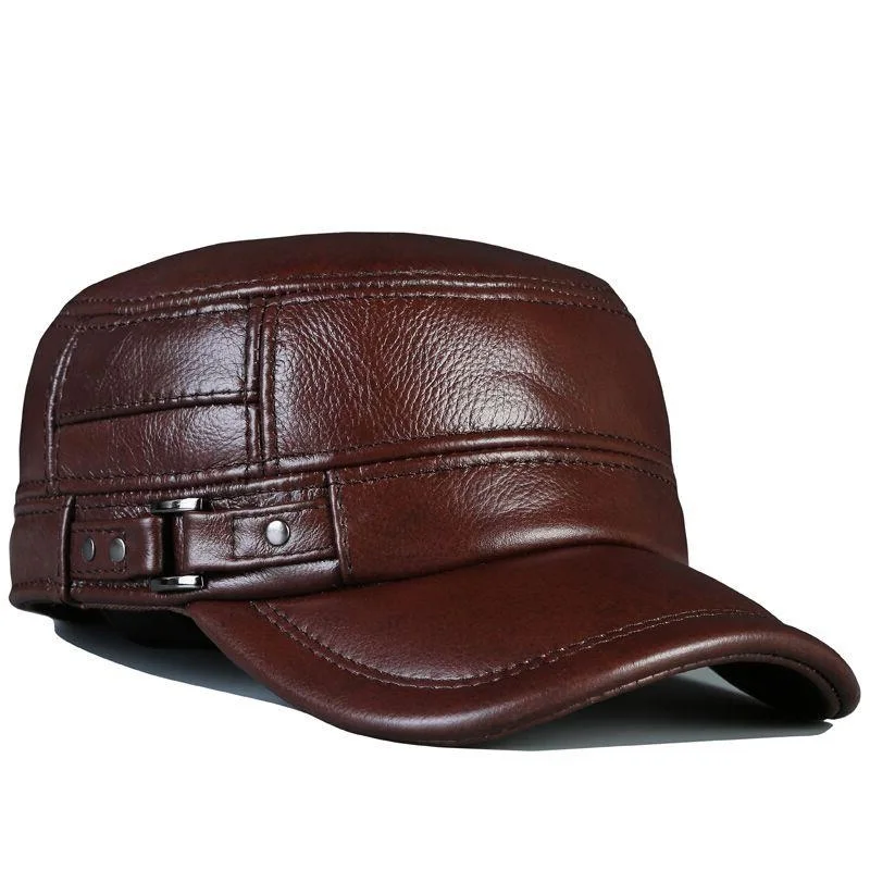 Мужская бейсболка из натуральной воловьей кожи весна 2020|baseball cap hat|hat newbrand caps hats |