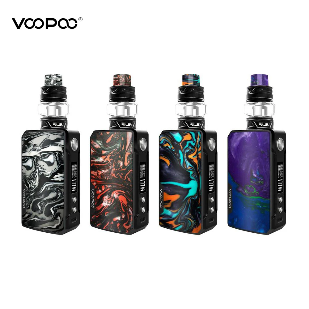 Оригинальный боксмод Voopoo Drag 2 TC 177W вейп с баком Uforce T2 SubOhm Tank U2 5 мл катушка N3