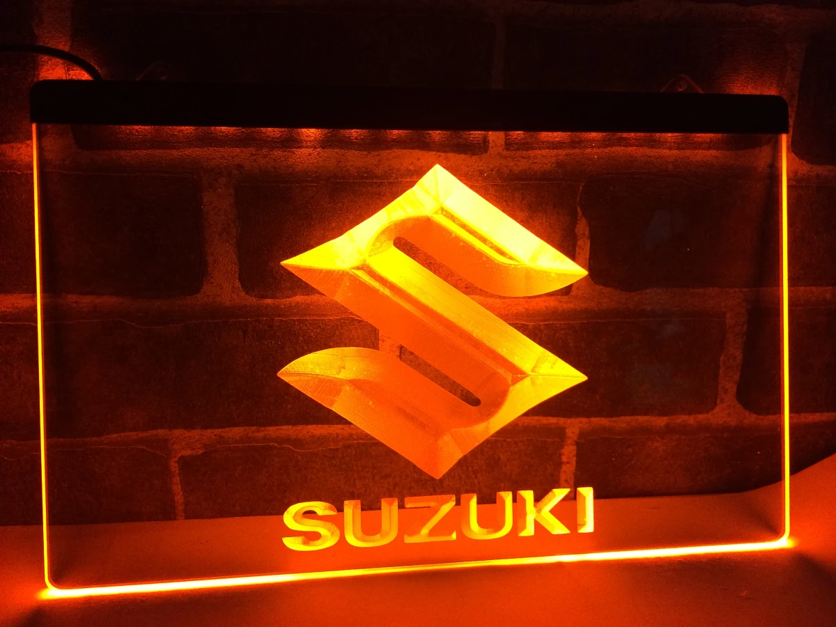 LG194 Suzuki светодиодная неосветодиодный световая вывеска|Таблички и знаки| |