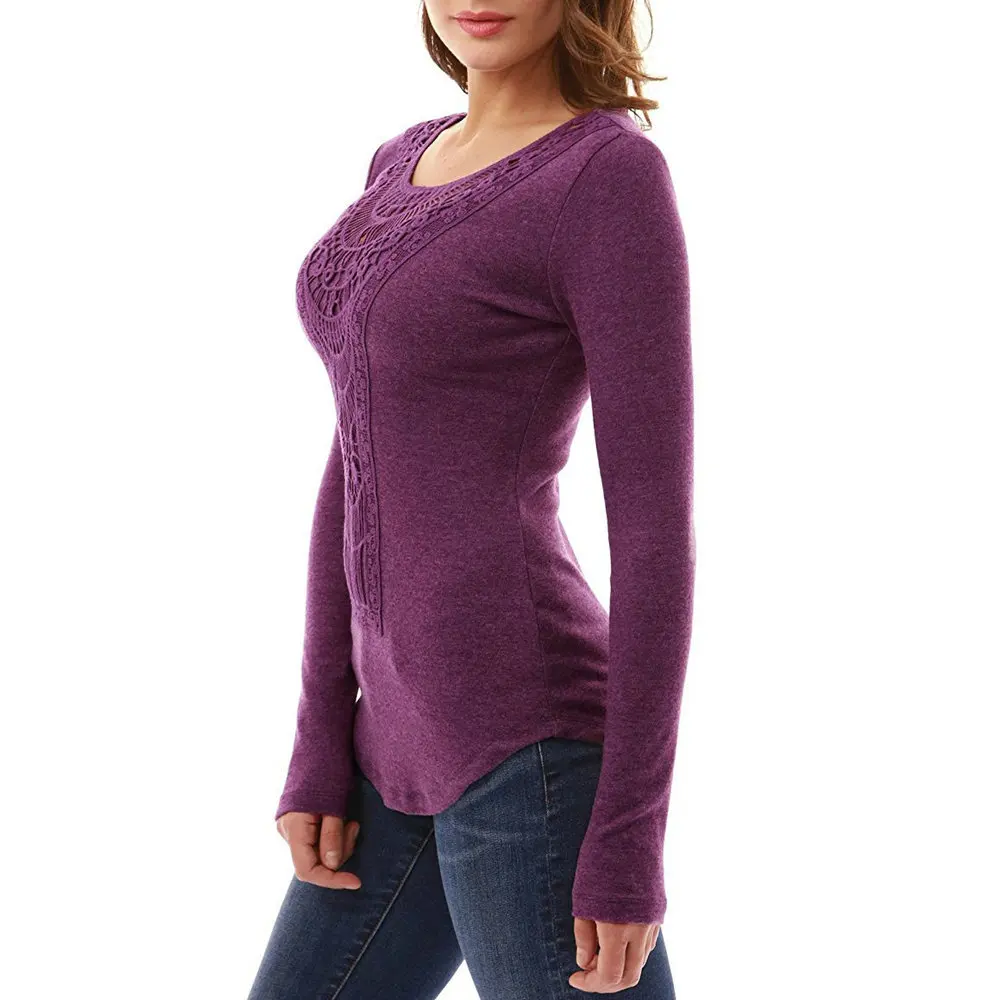 Women Lace Up Blouses Tops 2018 Autumn Sexy O Neck Long Sleeve Solid Shirt Female Casual Slim Blusas Top Tees black green |