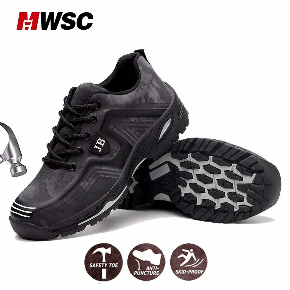 MWSC/Мужская безопасная обувь мужские защитные кроссовки для кроссовок ботинки со