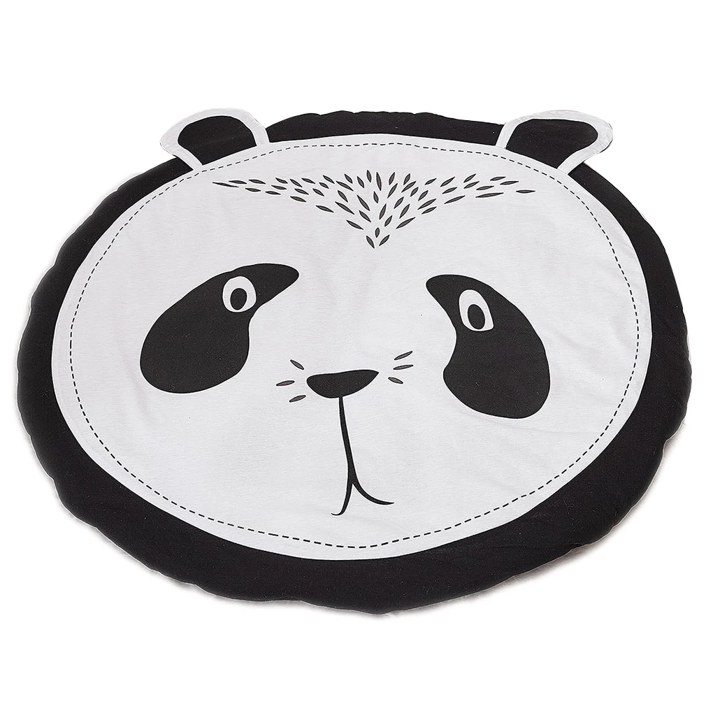 90CM Panda Мягкие детские коврики для игр, детские коврики для ползания, детские постельные принадлежности, одеяло с кроликом, хлопковый игровой коврик, декор детской комнаты - Цвет: 90CM Panda