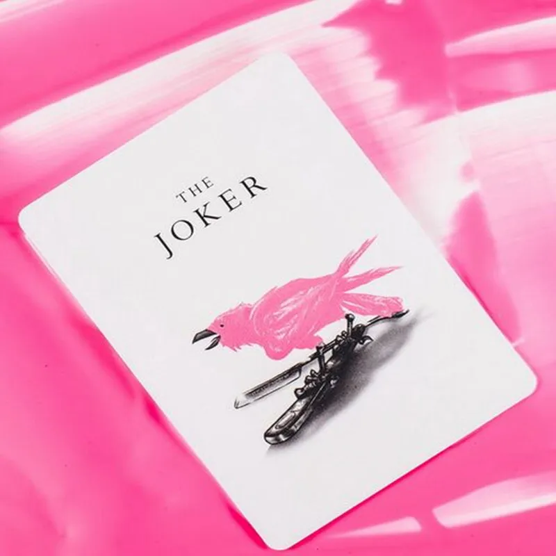 1 шт. розовые круглые карты Madison игральные размер колода покера USPCC ellusionist под