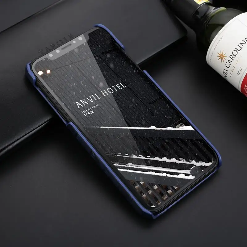 Чехол MAKEULIKE из натуральной кожи на заднюю панель чехол для iPhone X Роскошный чехол для телефона аллигатора чехлы для iPhone X iPhone 10 задняя крышка