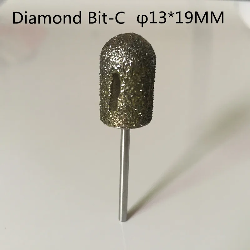 Высокое качество 1 шт. крупный алмаз сверло для ногтей полировальный колпачок