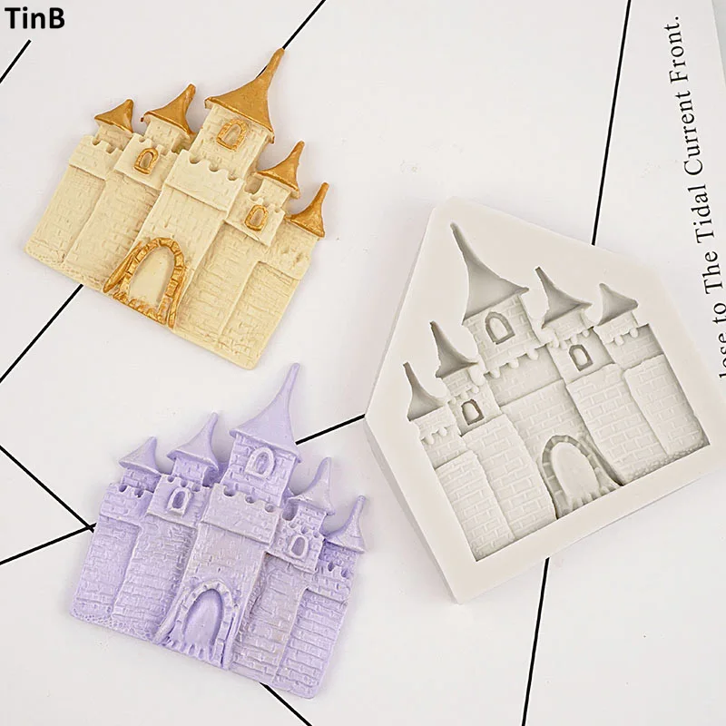 3D сказочный замок силиконовая форма торт шоколадная свадебный украшения