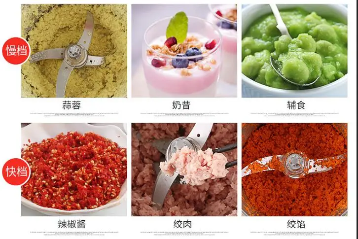 6л нержавеющая сталь Мясорубка измельчитель автоматическая электрическая мясорубка высокого качества бытовой или коммерческий кухонный комбайн