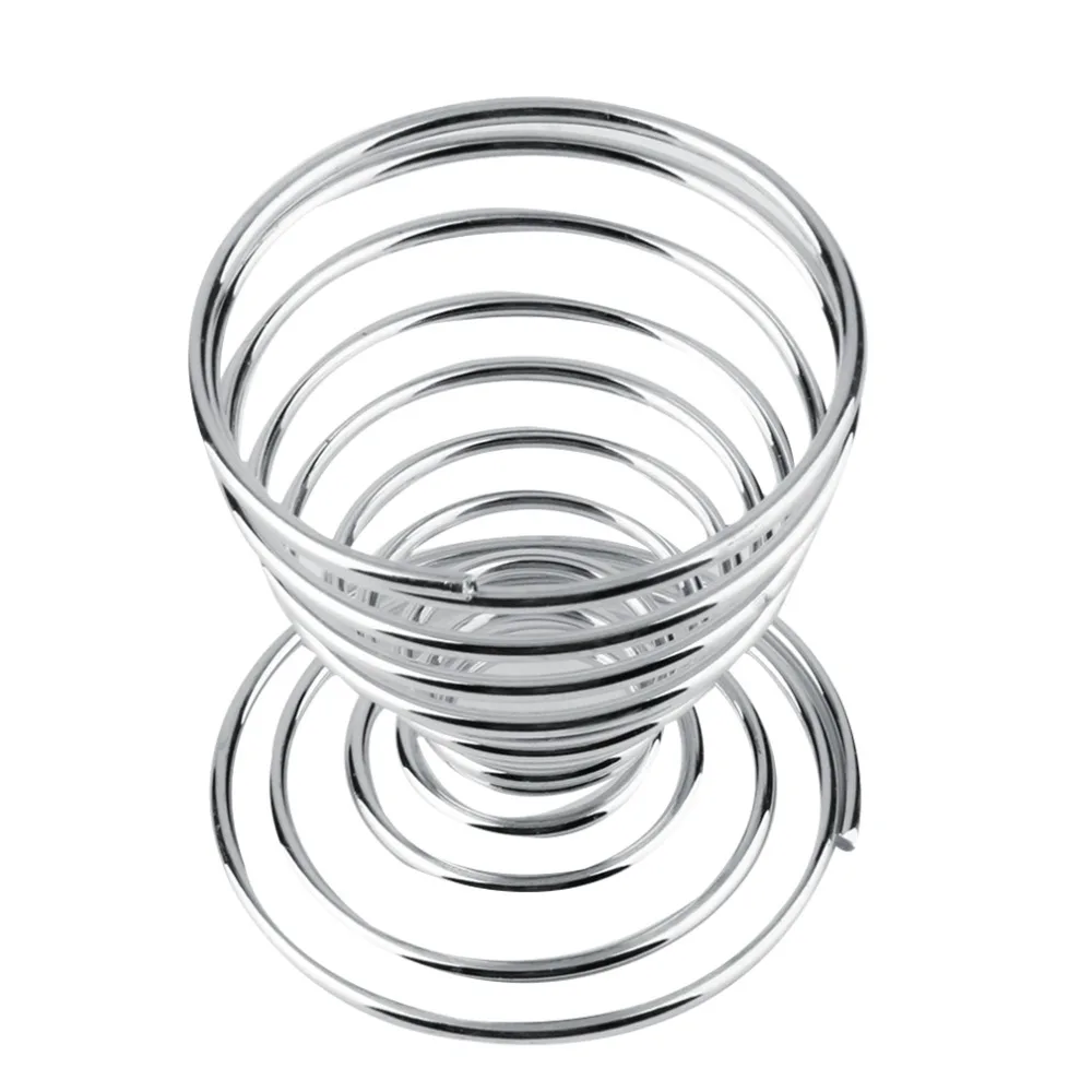 Для домашнего использования пружинная проволока из нержавеющей стали лоток вареное яйцо чашки держатель Подставка для хранения яйцо чашки инструмент для приготовления пищи Кухонные аксессуары