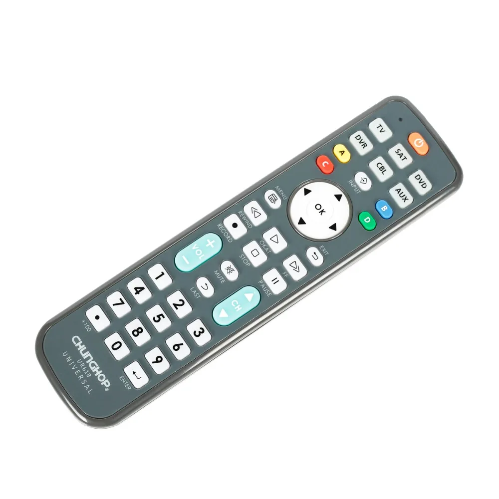 Универсальный пульт дистанционного управления для Chunghop UR618 TV VCR SAT CBL DVD AUX DVR|Пульты