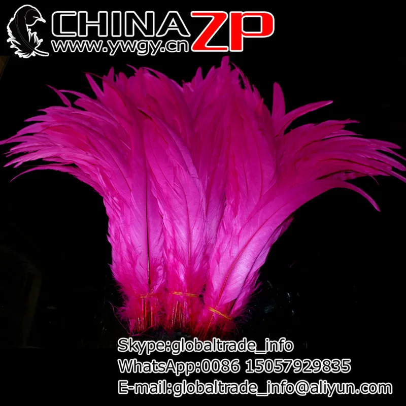 

Оптовая продажа с завода CHINAZP, 500 шт./лот, длина 30 ~ 35 см (12 ~ 14 дюймов), фантастическое украшение «сделай сам», окрашенная фуксия