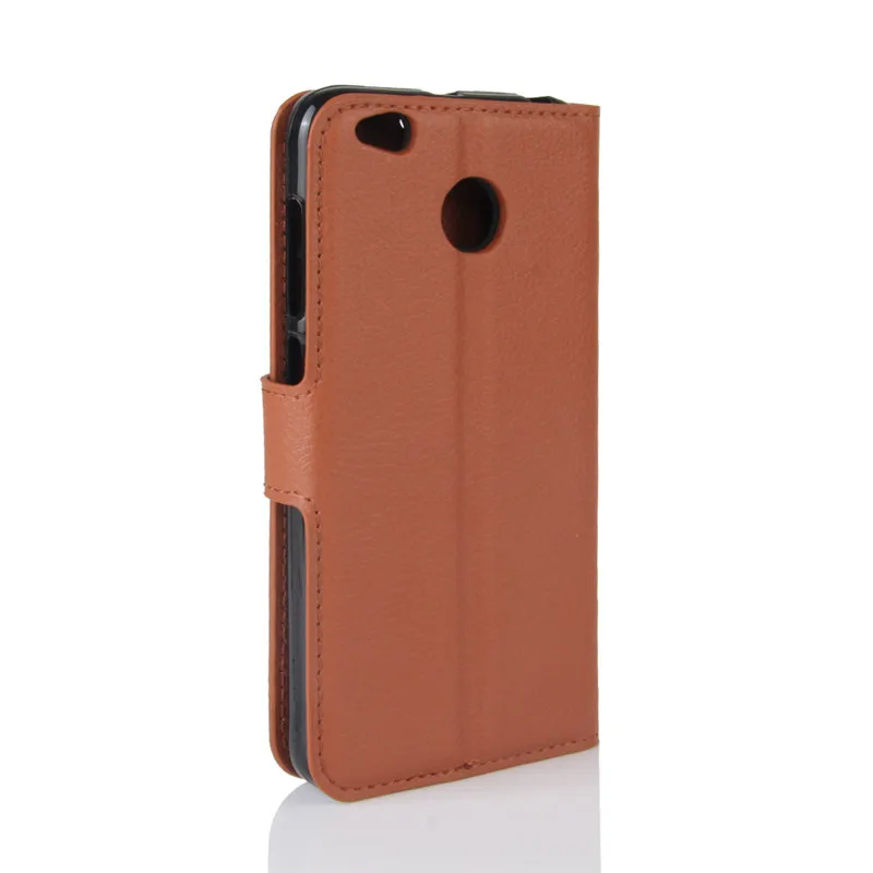 Litchi Texture Wallet Flip Leather Phone Case Cover For Xiaomi Redmi 4 Holster Bag With Stand Card Slots | Мобильные телефоны и
