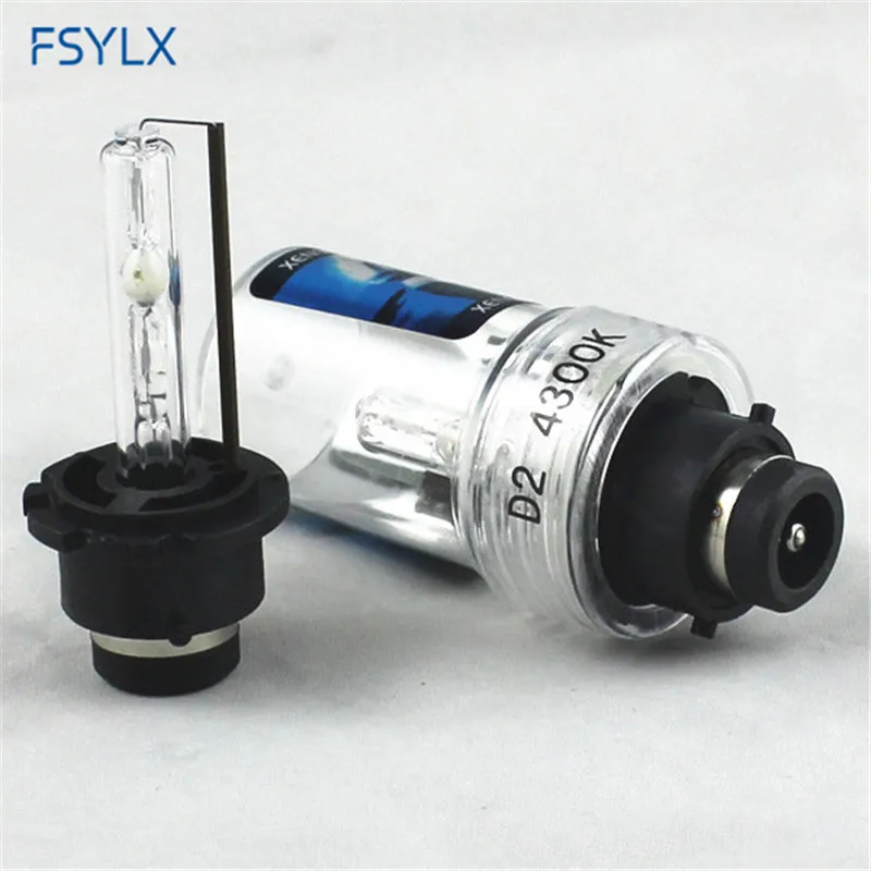 FSYLX D2S D2C HID ксеноновая лампа для фар+ D2 AMP спрятанная электропроводка кабель 35 Вт для автомобиля D2S D2C HID Ксеноновые фары противотуманные лампы