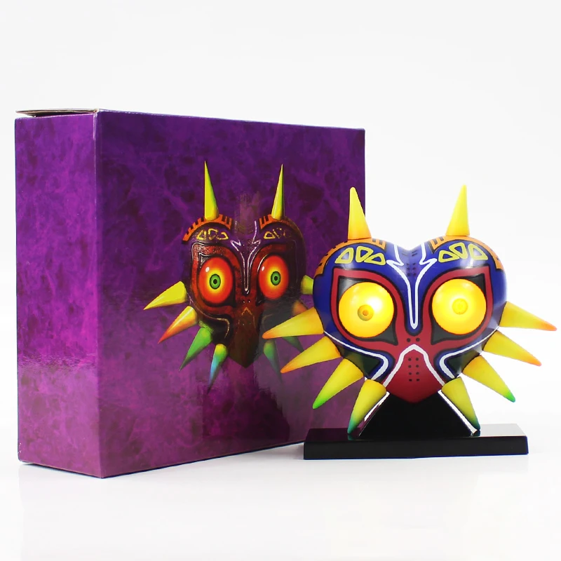 12 см фигурка Majoras Mask игрушка череп малыш 3D маска с светодиодный свет модель для