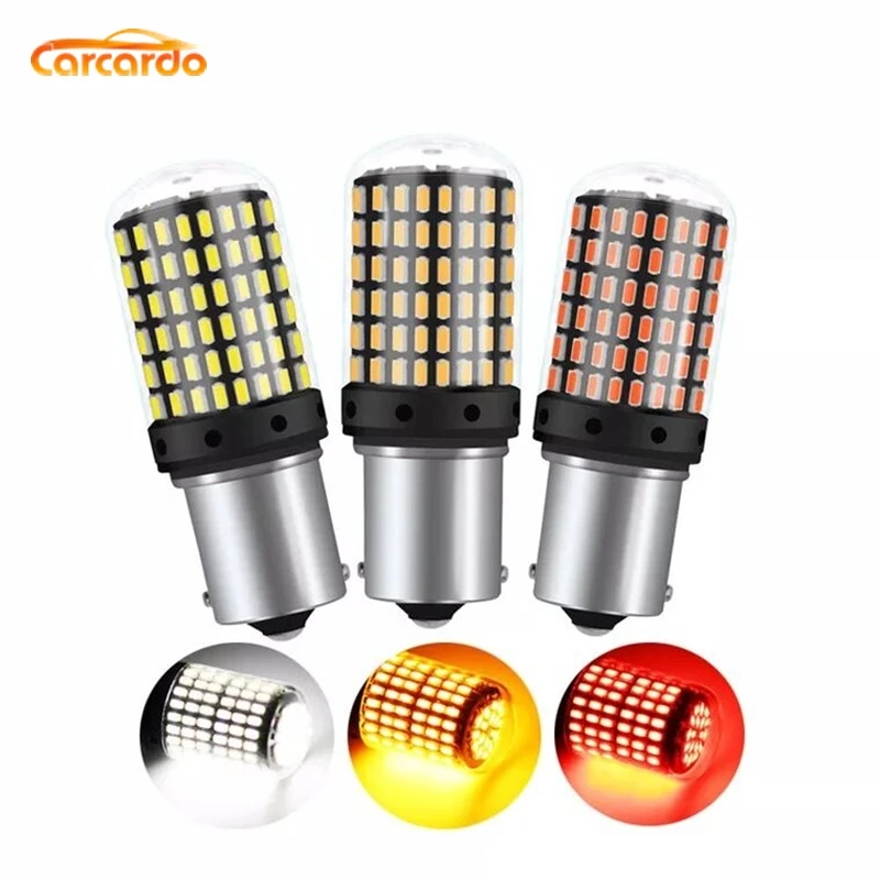 Carardo 1156 1157 светодиодный ламповый светильник 20 Вт 144SMD CanBus тормозной фонарь BA15S P21W