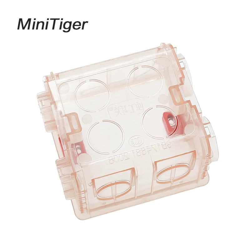 Minitiger 86 мм * 83 50 Регулируемая прозрачная Монтажная коробка внутренняя кассета для