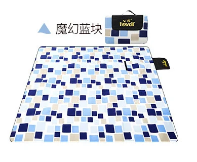 color 4 Hewolf открытый 2*2 м большой коврики для Отдыха Изысканный Открытый Кемпинг Пеший Туризм замши Водонепроницаемый складывающееся одеяло для пикника - Цвет: color 4