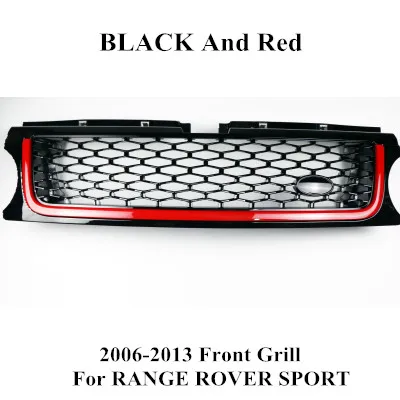 Front Grill Высокое качество 1 компл. Автомобильный Стайлинг Abs 2006-2013 передняя сетка гриль для Range Rover SPORT SVR передняя решетка - Цвет: Front Grill