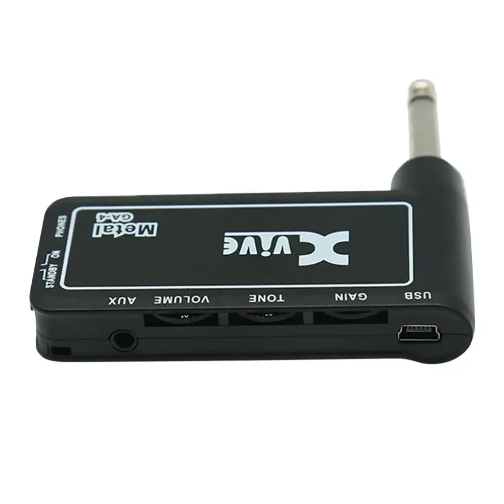 GA-4 металлическим эффектом мини Портативный USB Перезаряжаемые Электрогитары