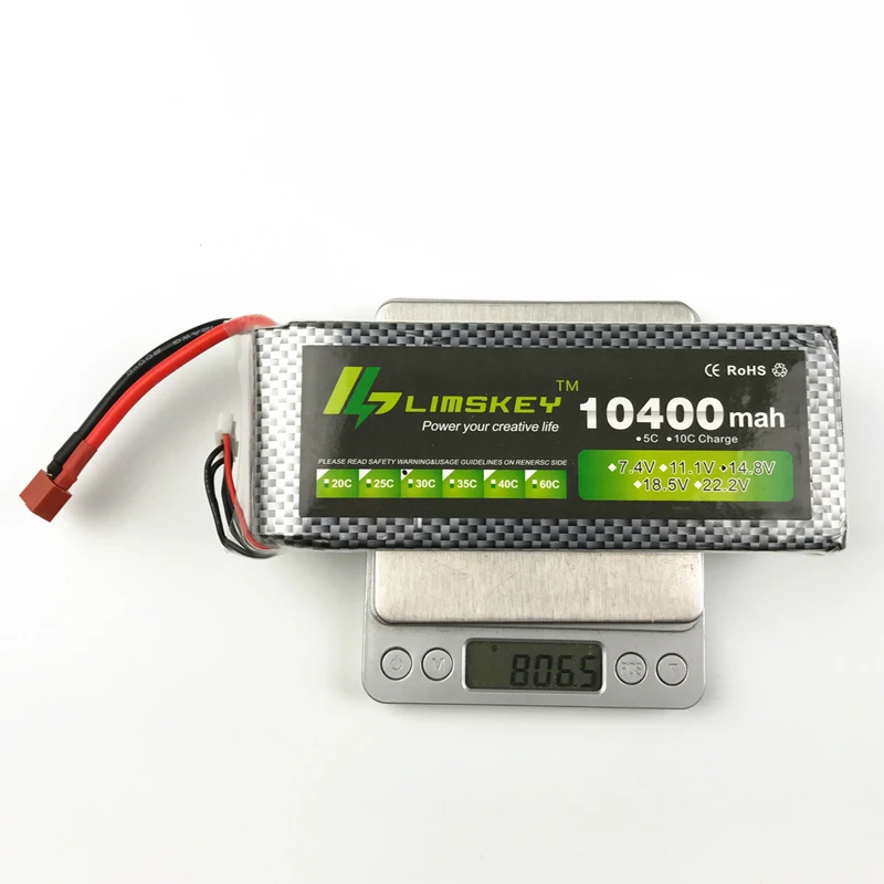 LiPo батарея Limskey RC 14 8 в 10400 мАч от 30C до макс. 50C для UAV мультикоптера квадрокоптера