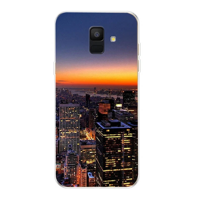 Роскошный чехол из ТПУ для Samsung Galaxy A600 A600F A6 2018 Чехлы мягкие чехлы с изображением