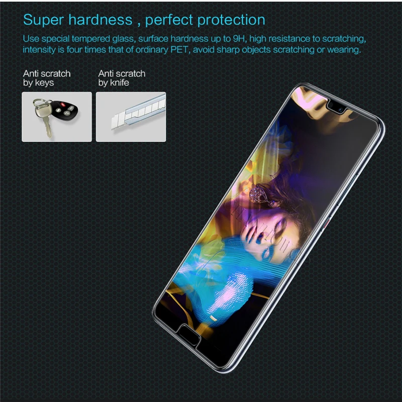 Закаленное стекло для Huawei P20 Lite Nova 3E HD Взрывозащищенная Защита экрана Pro Чехол
