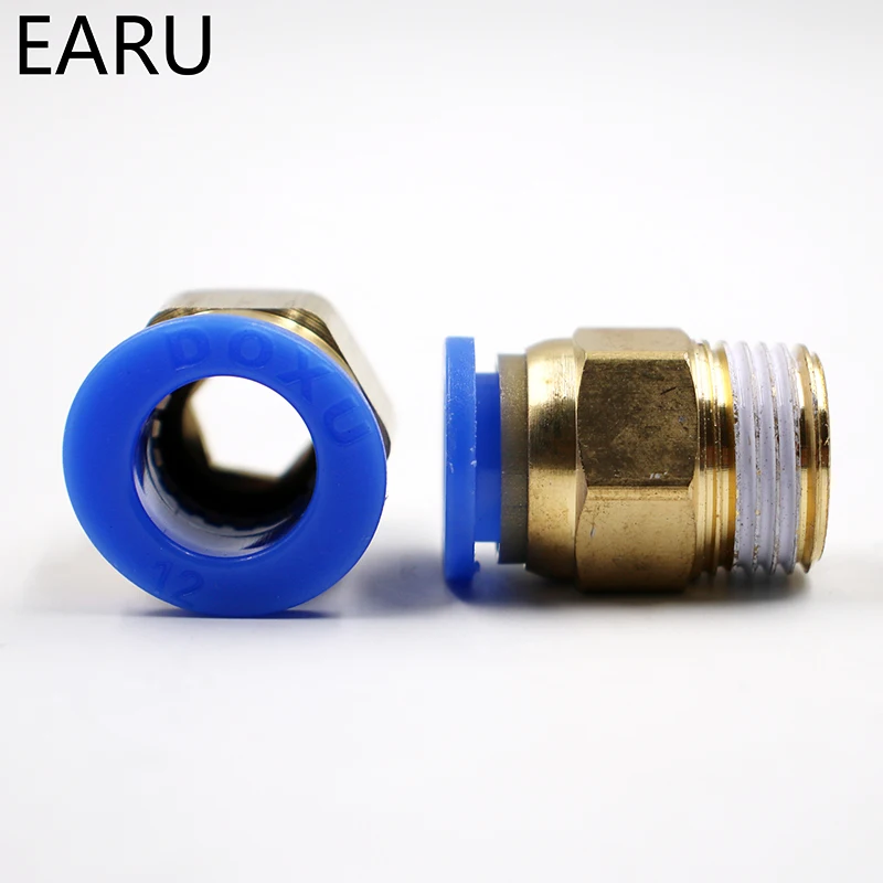 1/8 ''1/4'' 3/8 ''1/2'' Male-4 6 8 10 12 мм прямой нажимной фитинг пневматический нажимной для подключения воздушного адаптера разъем