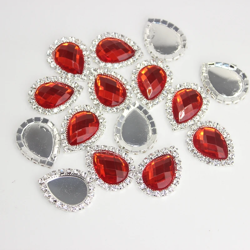 10 шт. металлические акриловые пуговицы для волос 13 х18 мм|diamond buttons|button diybuttons accessories