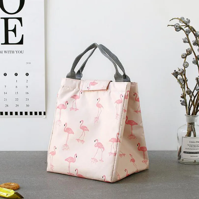 Light Pink Водонепроницаемая Сумка-тоут из ткани Оксфорд, сумка для обеда, большая вместительность, Термосумка для еды, пикника, сумки для обеда для женщин, детей, мужчин, сумка-холодильник в полоску - Цвет: Light Pink