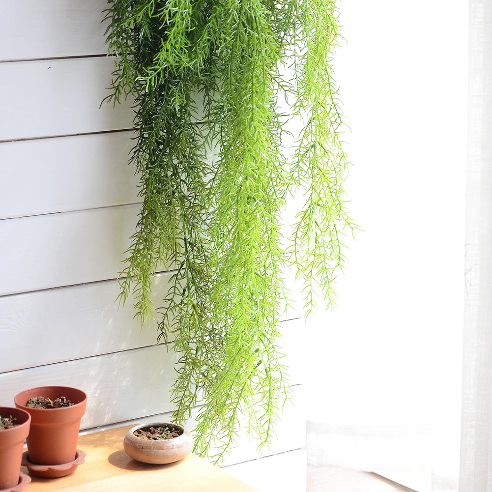 Artificial Flowers Pine Needles Fake Hanging Vine Plant Leaves Garland Home Garden Wall Decoration | Дом и сад
