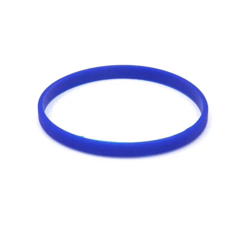 Blue 5 шт., разноцветный фитнес-браслет, резиновый силиконовый Мужской Женский Детский браслет для мужчин, подарок, ювелирное изделие, светится в темноте - Окраска металла: Blue